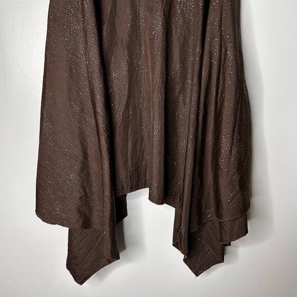 Y2K Women's Rampage Midi Skirt Asymmetrical Hem Size 7 Rhinestones Fairy Grunge - Picture 2 of 6